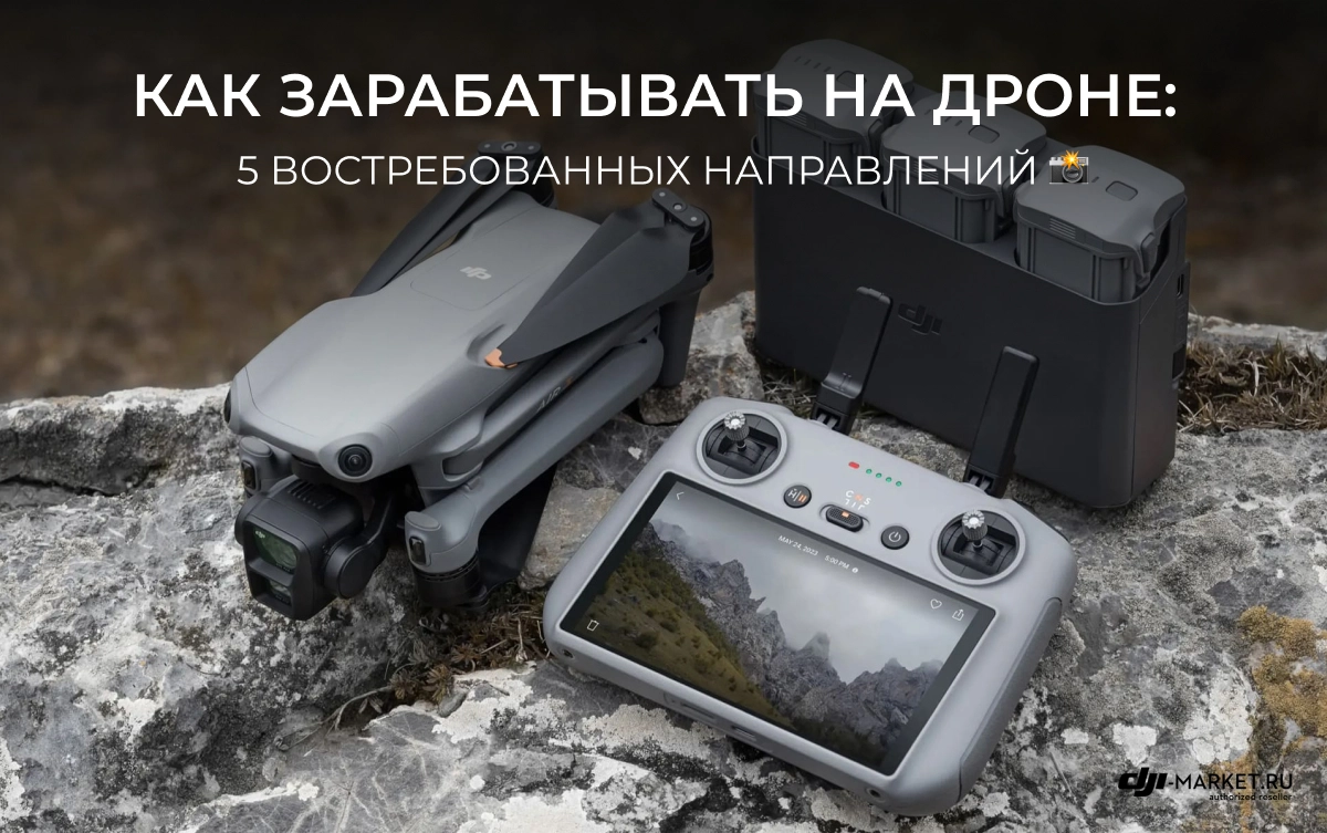 Как зарабатывать на дроне: 5 востребованных направлений 📸
