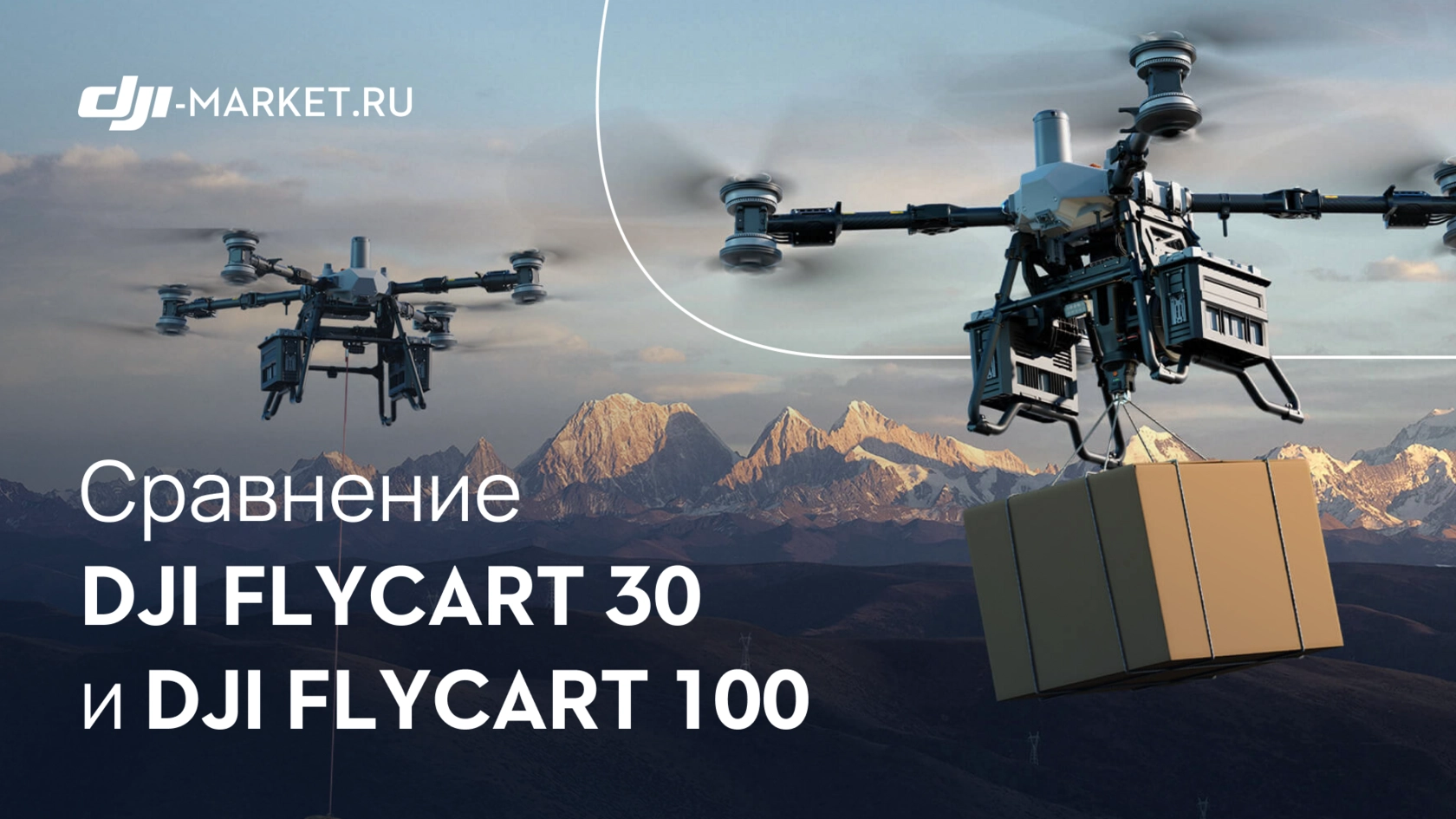 Сравнение 2-х гигантов для доставки: DJI FlyCart 100 vs DJI FlyCart 30